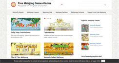 Desktop Screenshot of freemahjong.info