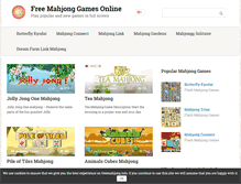 Tablet Screenshot of freemahjong.info
